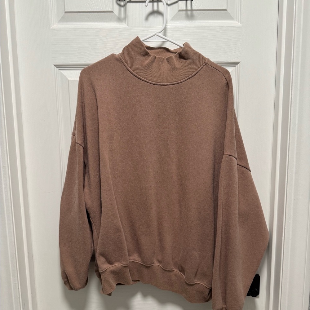 PacSun Taupe Mock Neck Top